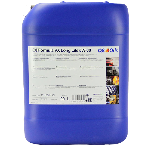 Моторное масло Q8 Formula VX Long Life 5W-30, 20л
